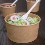 Fiesta Compostable Round Kraft Salad Bowls 1000ml / 35oz (300 Pack) - Image 2