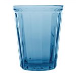 Olympia Cabot Panelled Glasses Tumblers Blue 260ml (6 Pack)