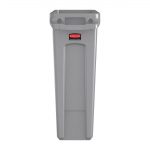 Rubbermaid Slim Jim Bin with Venting Channels Grey 87Ltr - Image 2