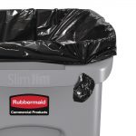 Rubbermaid Slim Jim Bin with Venting Channels Grey 87Ltr - Image 4
