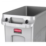 Rubbermaid Slim Jim Bin with Venting Channels Grey 87Ltr - Image 5