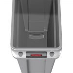 Rubbermaid Slim Jim Bin with Venting Channels Grey 87Ltr - Image 6
