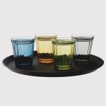 Olympia Cabot Panelled Glasses Tumblers Blue 260ml (6 Pack) - Image 2