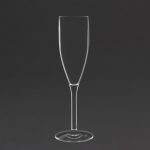 Olympia Kristallon Polycarbonate Champagne Flutes 200ml (12 Pack) - Image 2