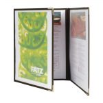 Securit Crystal Double Sided Menu Cover A4 Triple (3 Pack)