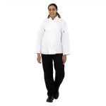 Whites Vegas Unisex Chef Jacket Long Sleeve White L - Image 2