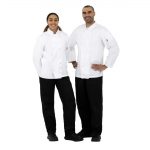 Whites Vegas Unisex Chef Jacket Long Sleeve White L - Image 3