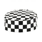 Whites Chefs Skull Cap Big Black & White Check