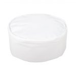 Whites Chefs Unisex Skull Cap Polycotton White - L - Image 5