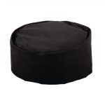 Whites Chef Skull Cap Polycotton Black - L - Image 6