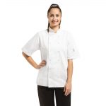 Whites Vegas Unisex Chef Jacket Short Sleeve White 3XL - Image 2