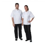 Whites Vegas Unisex Chef Jacket Short Sleeve White 3XL - Image 6