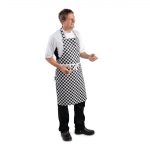 Whites Bib Apron Black & White Check - Image 3
