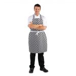 Whites Bib Apron Black & White Check - Image 4