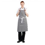 Whites Bib Apron Black & White Check - Image 5