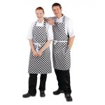 Whites Bib Apron Black & White Check - Image 6
