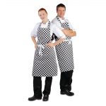 Whites Bib Apron Black & White Check - Image 7