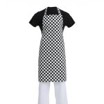 Whites Bib Apron Black & White Check