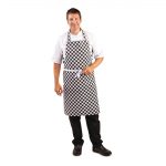 Whites Bib Apron Black & White Check - Image 8