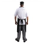 Whites Bib Apron Polycotton Black - Image 2