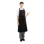 Whites Bib Apron Polycotton Black - Image 3