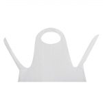 Disposable Polythene Bib Aprons White (100 pack) - Image 5