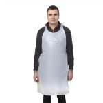 Disposable Polythene Bib Aprons White (100 pack) - Image 6