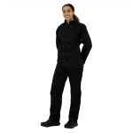 Whites Vegas Unisex Chef Jacket Long Sleeve Black L - Image 2