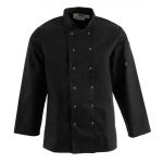 Whites Vegas Unisex Chef Jacket Long Sleeve Black L