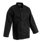 Whites Vegas Unisex Chef Jacket Long Sleeve Black L - Image 5