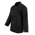 Whites Vegas Unisex Chef Jacket Long Sleeve Black L - Image 6