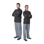 Whites Vegas Unisex Chef Jacket Long Sleeve Black L - Image 12
