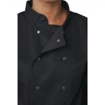 Whites Vegas Unisex Chef Jacket Long Sleeve Black L - Image 13