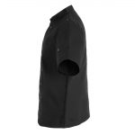 Whites Vegas Unisex Chef Jacket Short Sleeve Black 3XL - Image 9