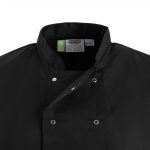 Whites Vegas Unisex Chef Jacket Short Sleeve Black 3XL - Image 10