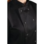 Whites Vegas Unisex Chef Jacket Short Sleeve Black 3XL - Image 14