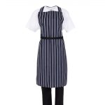 Whites Butchers Stripe Bib Apron Blue/White - Image 2