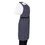 Whites Butchers Stripe Bib Apron Blue/White - Image 4
