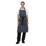 Whites Butchers Stripe Bib Apron Blue/White - Image 7