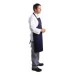 Whites Bib Apron Navy Blue - Image 2