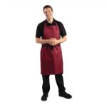 Whites Bib Apron Burgundy - Image 2