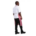 Whites Water Resistant Bib Apron Red And White Stripe - Image 4