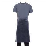 Whites Butchers Stripe Waist Apron Blue/White - Image 9