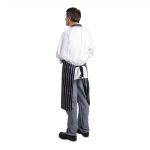 Whites Butchers Stripe Bib Apron Blue/White Extra Large - Image 5