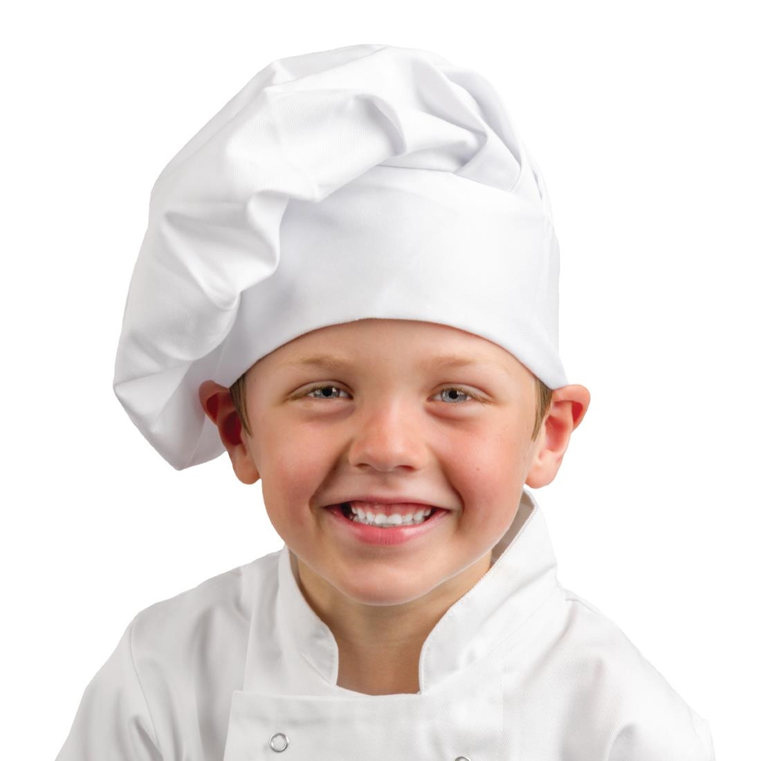 a677_kids-chef-hat.jpg Whites Childrens Unisex Chef Hat White - Image 1
