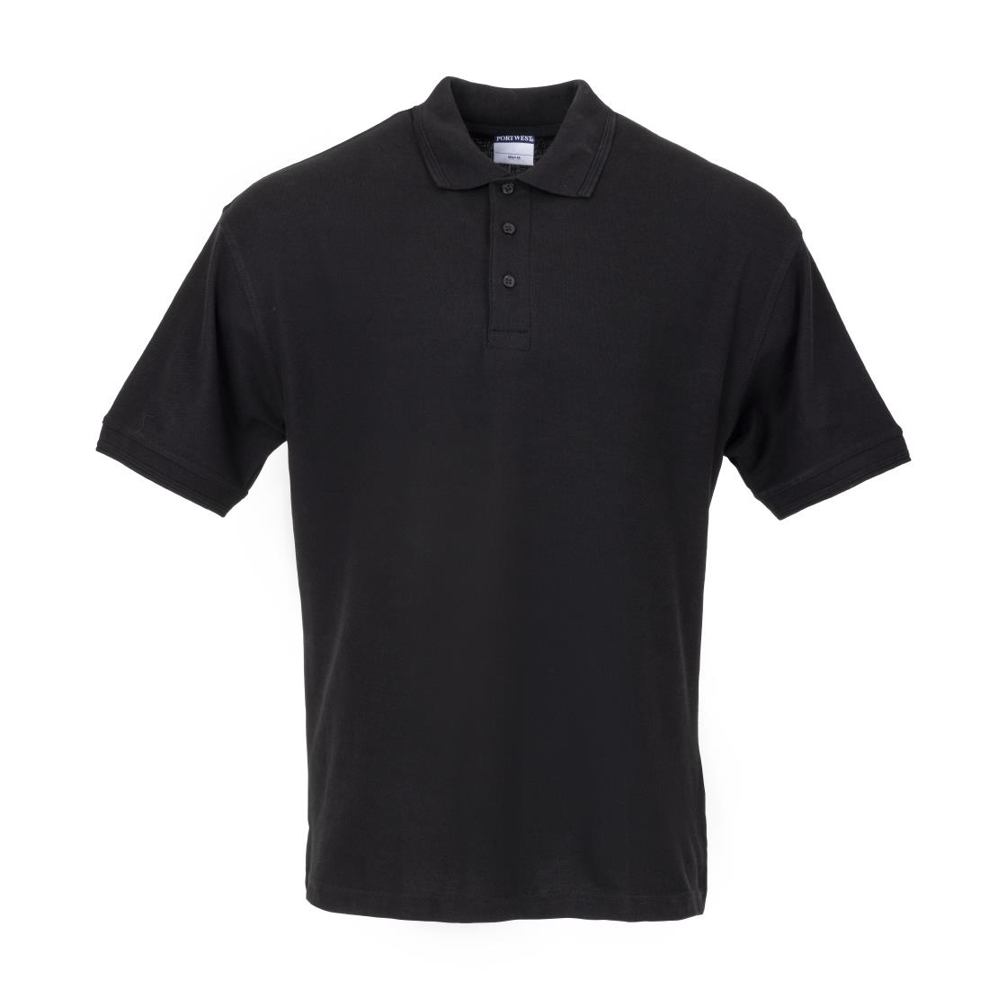 a735_new22-286.jpg Portwest Unisex Polo Shirt Black L - Image 1