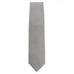 Chef Works Tie Silver & Black Fine Stripe