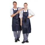 Whites Light Duty Water Resistant Bib Apron Blue - Image 7