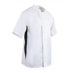 Whites Nevada Unisex Chef Jacket Black & White L - Image 5