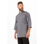 Chef Works Unisex Chef Jacket Grey M - Image 3